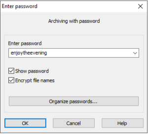 password protect files windows 10