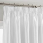 white curtains